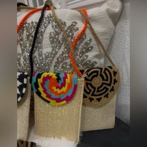 Colorful Woven Crossbody Bag